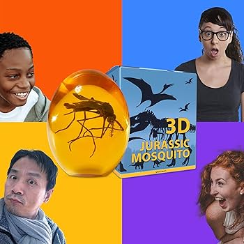 Amazon.co.jp: VEOJEIN ジュラシック3Dモスキート 琥珀樹脂製